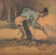 Vincent Van Gogh Man Digging (nn04) Sweden oil painting artist